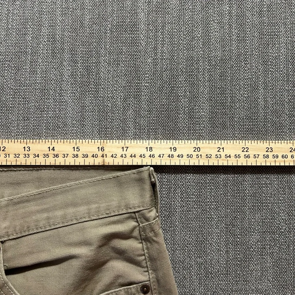 Levi's 505 Regular Fit Pants Mens 36x30 Tan Khaki Straight Leg Cotton Twill